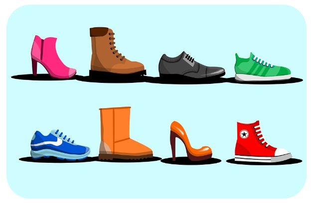 different types of footwear