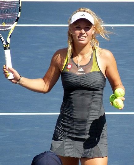 'Stella McCartney' branded dress worn by Caroline Wozniacki at the 2010 US Open