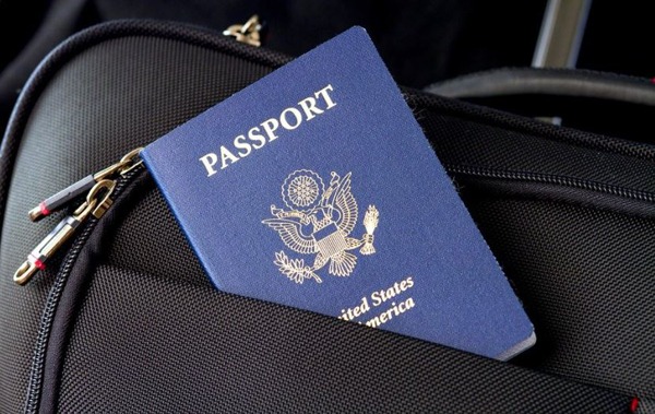 United States Passport in Blue