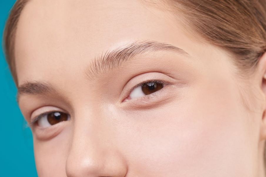 a photo of a woman’s eyes and brows