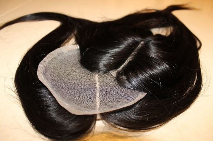 a lace closure to make a full weave look more natural