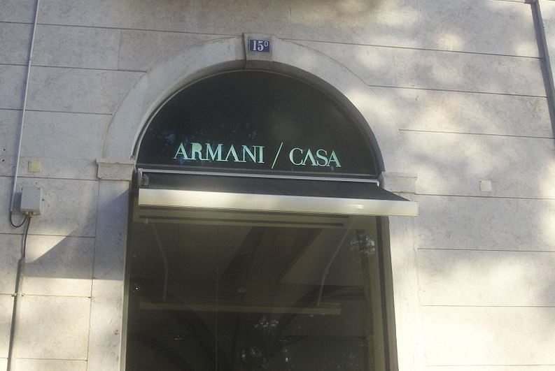 an Armani-Casa boutique in Lisbon, Portugal in December 2007