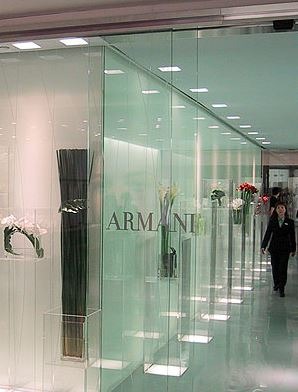 the Armani-Fiori boutique at the Chater House in Hong Kong