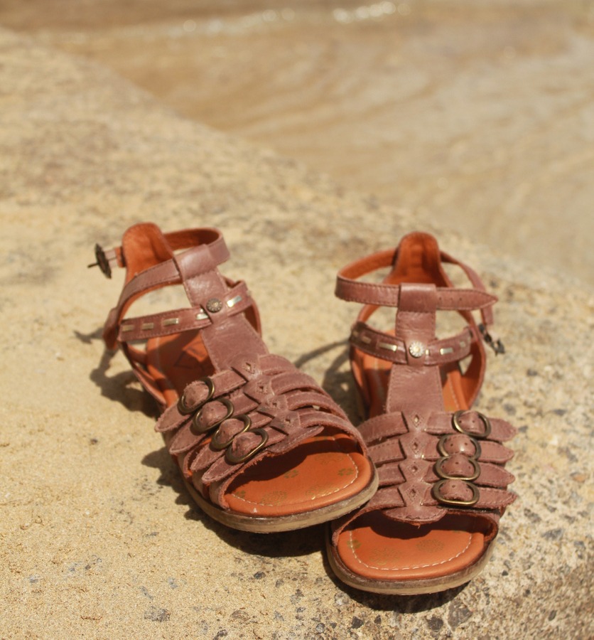 Gladiator Sandals by the beach