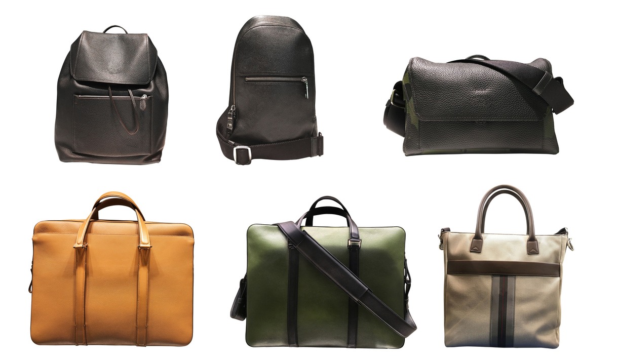 Different types of travel handbags.