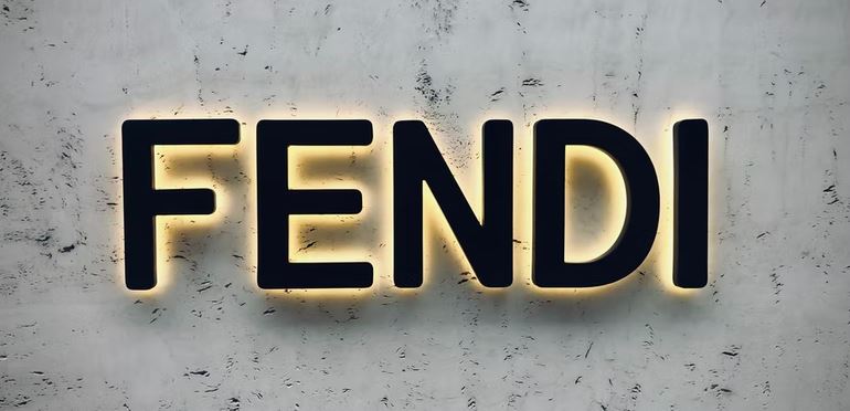 Fendi logo on wall