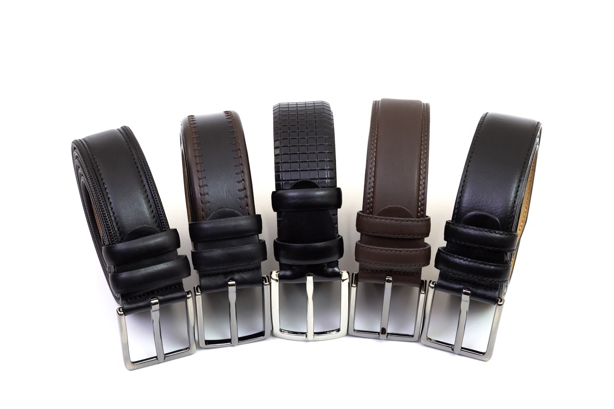 Five rolled belts