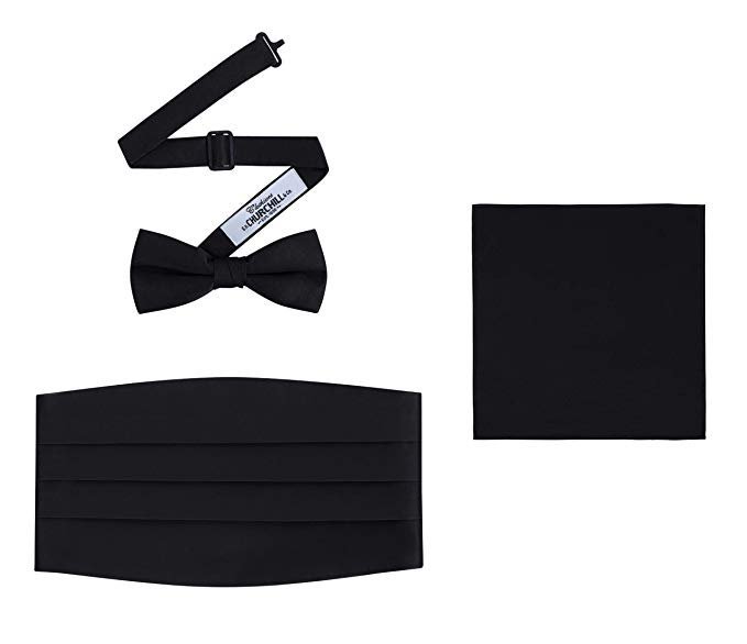 S H Churchill  Co Men s 3 Piece Formal Accessory Set with Bow Tie