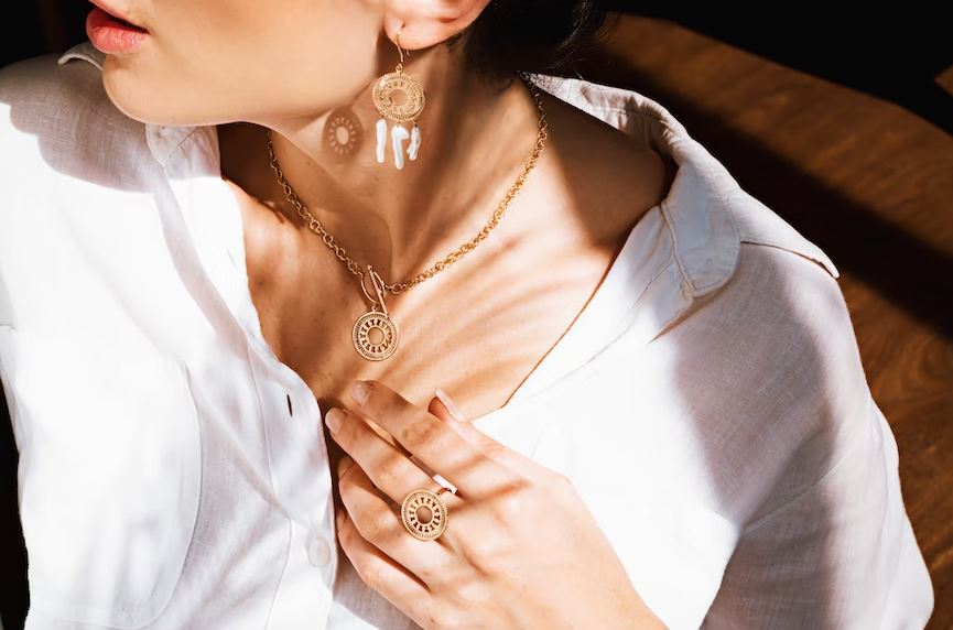 woman wearing jewelry