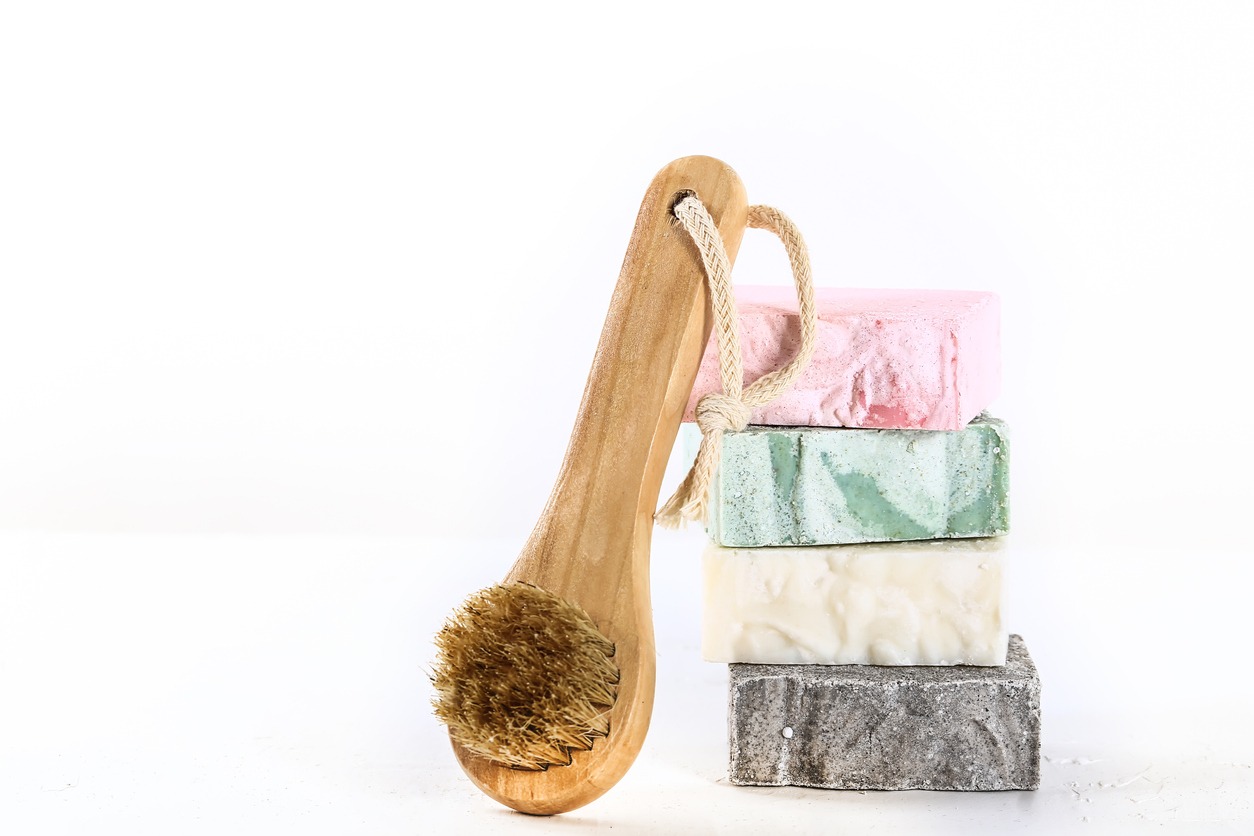 Handmade soap. Organic natural soap.Spa, skin care. Natural Organic spa cosmetics products.