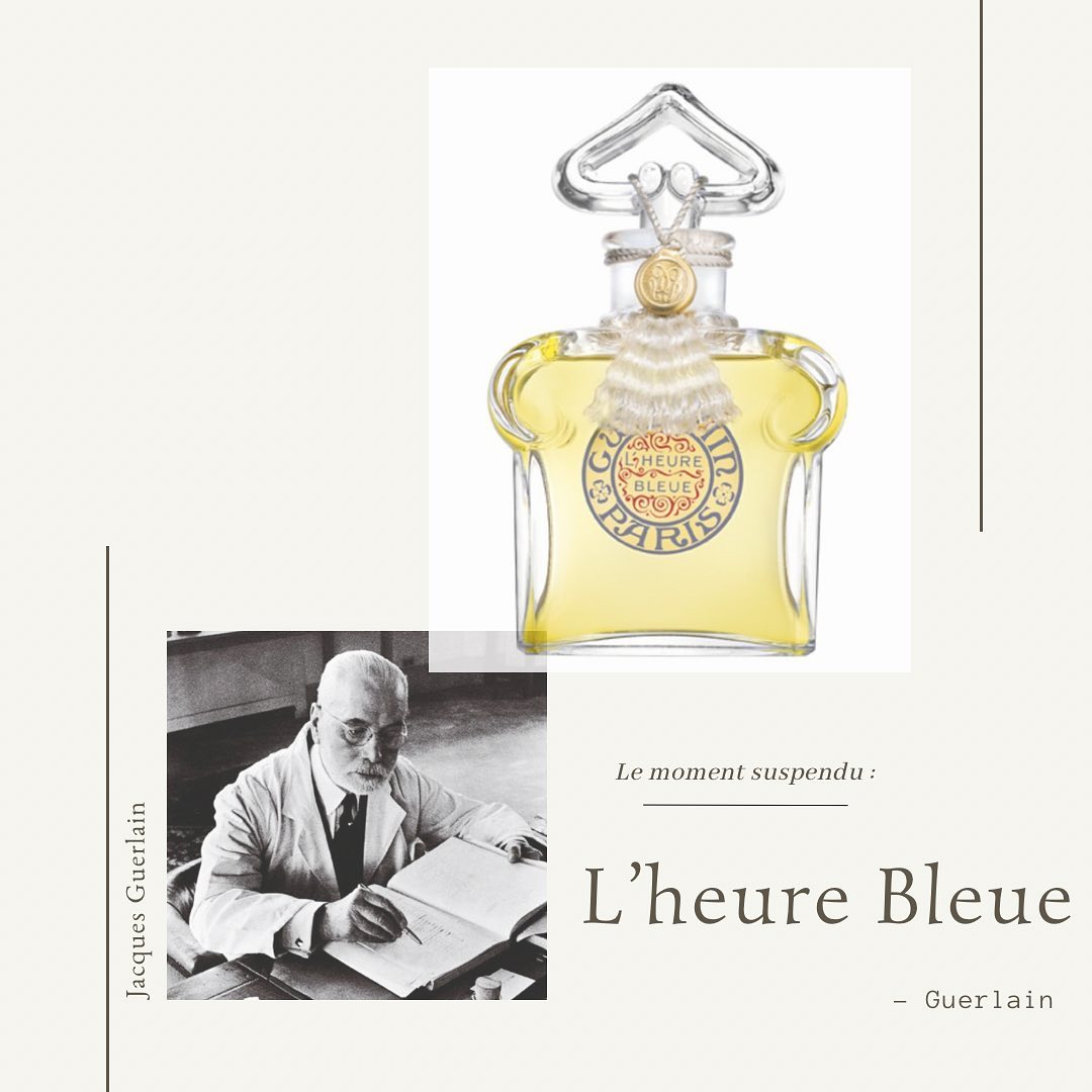 Jacques Guerlain and one of his timeless fragrances, L’heure Bleue