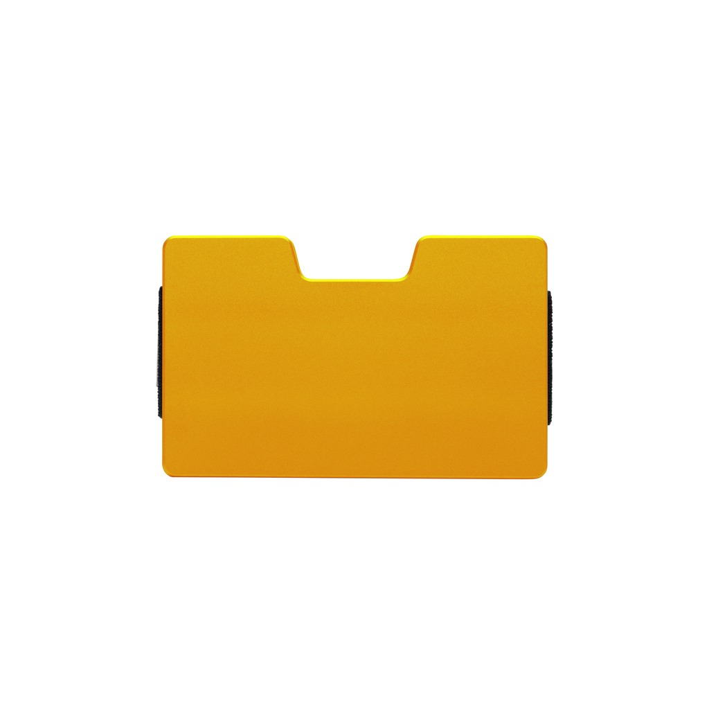 Yellow card wallet. RFID blocker. Slim wallet for cards and cash